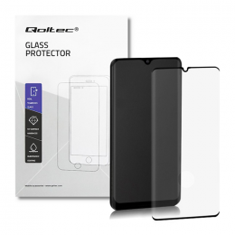 Qoltec Premium tempered glass screen protector for Xiaomi Mi Note 10 / 10 Pro | FULL COVERED | BLACK