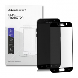 Qoltec Premium tempered glass screen protectors for Samsung Galaxy A5 2017 | BLACK