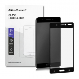 Qoltec Premium tempered glass screen protectors for Nokia 5 | 3D | BLACK
