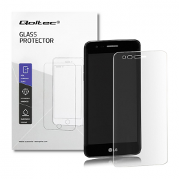Qoltec Premium tempered glass screen protector for LG K8 2017 | FULL COVERED