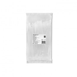 Qoltec Reusable Self-locking cable tie | 7.2*200 mm | Nylon UV | White