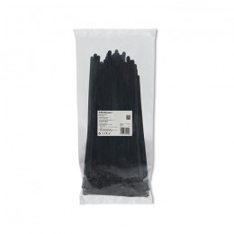 Qoltec Reusable Self-locking cable tie | 7.2*250 mm | Nylon UV | Black