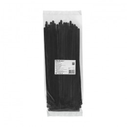 Qoltec Reusable Self-locking cable tie | 7.2*300 mm | Nylon UV | Black