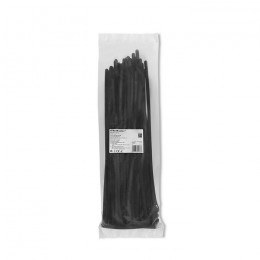Qoltec Reusable Self-locking cable tie | 7.2*350 mm | Nylon UV | Black