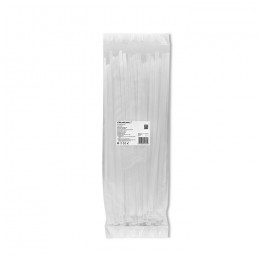 Qoltec Reusable Self-locking cable tie | 7.2*350 mm | Nylon UV | White