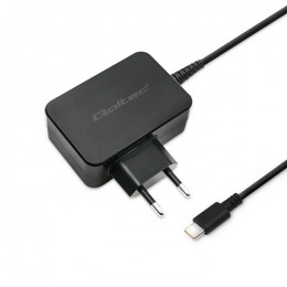 Qoltec Charger | 65W | 5-20V | 3-3.25A | USB type C | PD | Laptop | Smartfon | Black