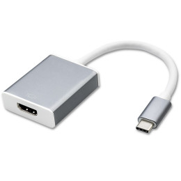 Qoltec Adapter USB-C 3.1 | HDMI | 4K | MHL | Aluminum