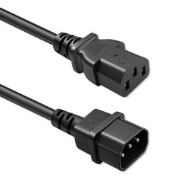 Qoltec Power cable IEC C13 | C14 | 3x0.75mm&sup2; | Pure copper Cu | 2m