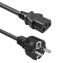 Qoltec Power cable SCHUKO CEE 7/7 (E/F) | IEC C13 | 3x0.75mm&sup2; | Pure copper Cu | 1.5m