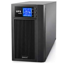 Qoltec Uninterruptible Power Supply UPS On-line | Pure Sine Wave | 3kVA | 2.4kW | LCD | USB