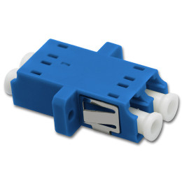 Qoltec Adapter fiber optic LC/UPC | Duplex | Singlemode