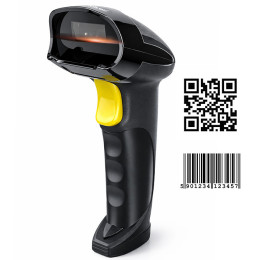 Qoltec Wireless barcode reader and QR code scanner | 1D 2D | USB | 2.4G