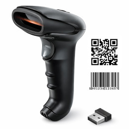 Qoltec Wireless barcode reader and QR code scanner | 1D 2D | USB | 2.4G | Fast