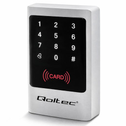 Qoltec Code lock MIMAS with RFID reader Code | Card | key fob | Doorbell button | IP68 | EM