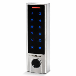 Qoltec Code lock PROTEUS with fingerprint reader | RFID | Code | Card | key fob | Doorbell | IP68 | EM