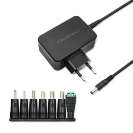 Qoltec Universal power adapter 30W | 12V | 2.5A | Compact | MultiPlug | 7 plugs