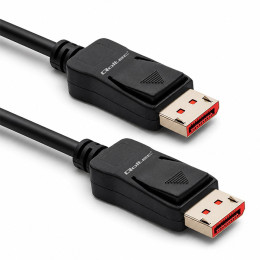 Qoltec DisplayPort v2.1 male cable | DisplayPort v2.1 male | 8K | 54G | 1.5m