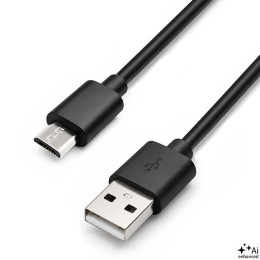Qoltec Cable USB 2.0 Type A male | Micro USB B male | 0.25m