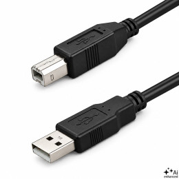 Qoltec USB 2.0 cable A male | B male | 5m