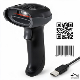 Qoltec Precise Barcode Scanner 1D 2D  | QR | EAN | USB 