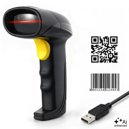 Qoltec Precise Barcode Scanner 1D 2D  | QR | EAN | USB 