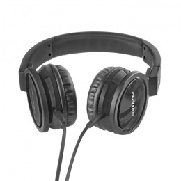Qoltec Headphones with microphone | + cable PC | Black
