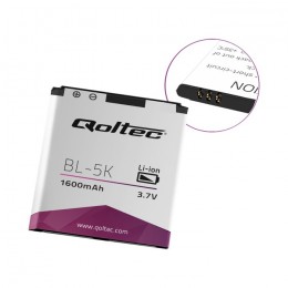 Qoltec Battery for Nokia BL-5K | N85 | C7 | 1600mAh