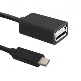 Qoltec Cable USB 3.1 type C MALE | USB 2.0 type A female | 0.25m