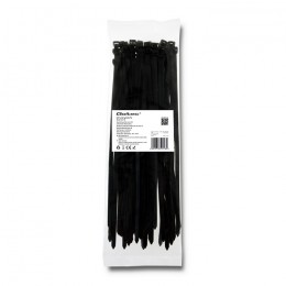 Qoltec Self-locking cable tie | 7.2*300mm | 50 pcs. | Nylon66 | UV | Black