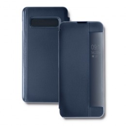Qoltec Smart Flip Cover case for Samsung S10+ | Navy blue