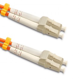 Qoltec Patchcord  fiber optic LC/UPC - LC/UPC | Multimode | 50/125 | OM2 | Duplex | 15m