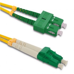 Qoltec Patchcord fiber optic SC/APC - LC/APC | Singlemode | 9/125 | G652D | Duplex | 5m