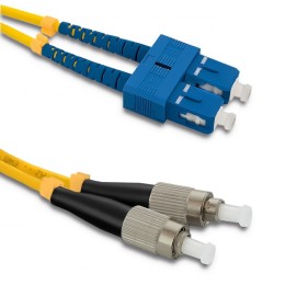 Qoltec Patchcord fiber optic SC/UPC - FC/UPC | Singlemode | 9/125 | G652D | Duplex | 3m