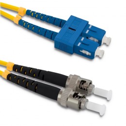 Qoltec Patchcord fiber optic SC/UPC - ST/UPC | Singlemode | 9/125 | G652D | Duplex | 2m