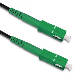 Qoltec Flat Drop Patchcord SC/APC - SC/APC | Simplex | 50m