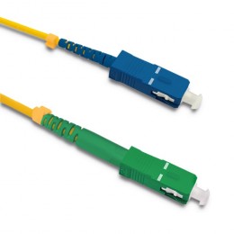 Qoltec Patchcord fiber optic SC/APC - SC/UPC | Singlemode | 9/125 | G652D | Simplex | 0.5m