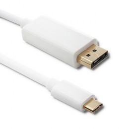 Qoltec Displayport Alternate mode | USB 3.1 typ C male | Displayport male | 5K | 2m