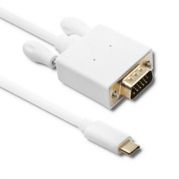 Qoltec USB 3.1 type C male/ VGA male cable| FULL HD | Alternate mode | 2m
