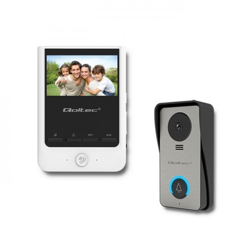 Qoltec Video doorphone Theon 4 | TFT LCD 4.3" | White