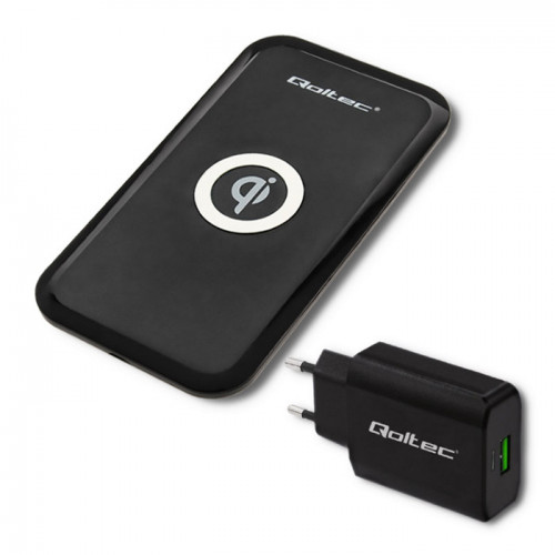 Qoltec 10W wireless induction charger + 18W mains charger | 5V | 3A | Qualcomm Quick Charge 3.0