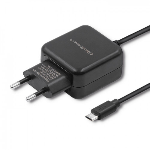 Qoltec Charger  5V | 2.4A | 12W | MicroUSB | Black