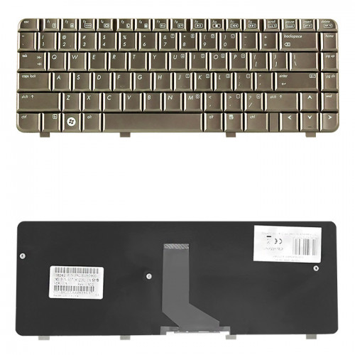 Qoltec Keyboard for HP DV4-1000 | Coffee