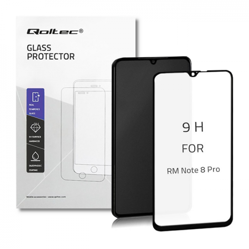Qoltec Tempered Glass for Xiaomi Redmi Note 8 Pro