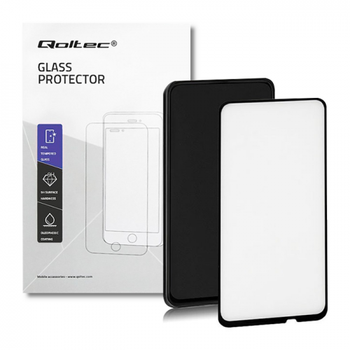 Qoltec Premium tempered glass screen protector for Huawei P Smart Z | FULL COVERED | BLACK | 6D