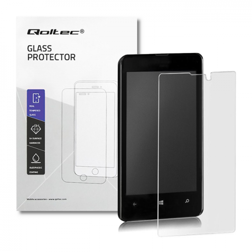 Qoltec Premium tempered glass screen protectors for Nokia Lumia 520
