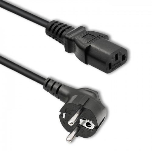Qoltec Power cable IEC C13/SCHUKO | 3x0.75mm&sup2; | 0.6m