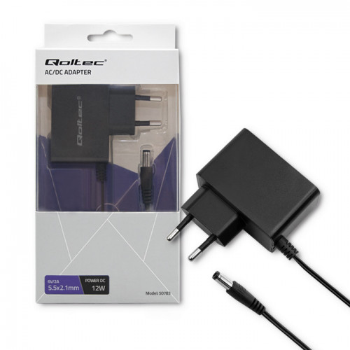 Qoltec Plug-in power supply 12W | 6V | 2A | 5.5*2.1