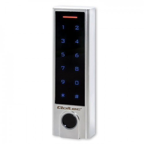 Qoltec Code lock PROTEUS with fingerprint reader | RFID | Code | Card | key fob | Doorbell | IP68 | EM