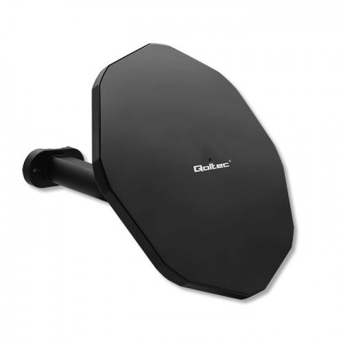 Qoltec Antenna DVB-T2 outdoor | VHF/UHF | Black