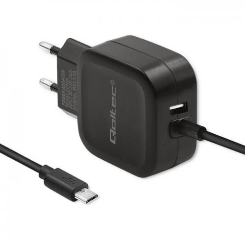 Qoltec Charger 17W | 5V | 3.4A | USB + Micro USB